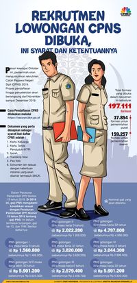 Lowongan CPNS Terbaru 2019 : Ini Syarat, Gaji & Fasilitasnya!