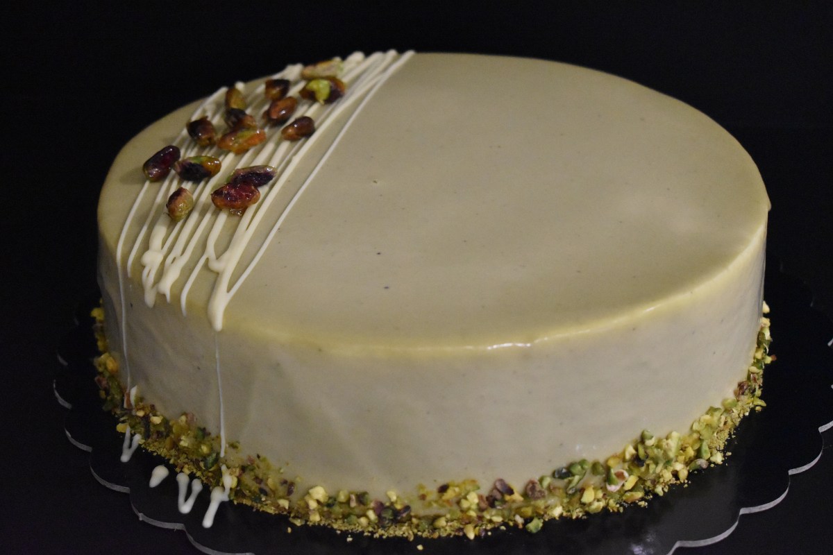 Torta Moderna Pistacchio E Vaniglia Barbell Cakes