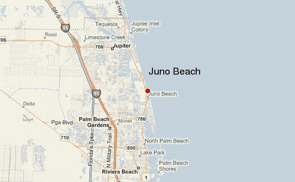 Map Of Juno Beach Florida
