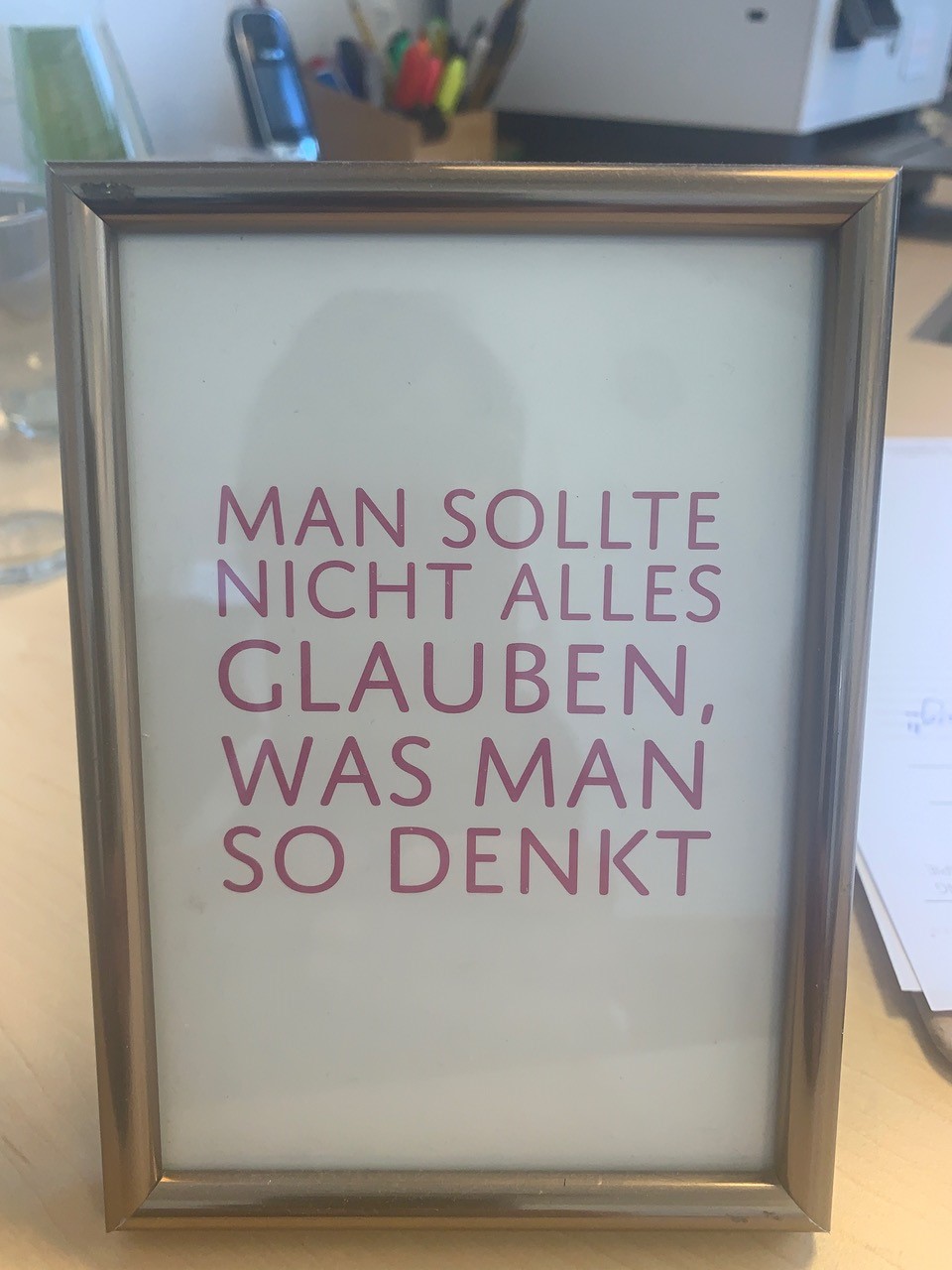 Glaube Nicht Alles Was Du Denkst Recker Training
