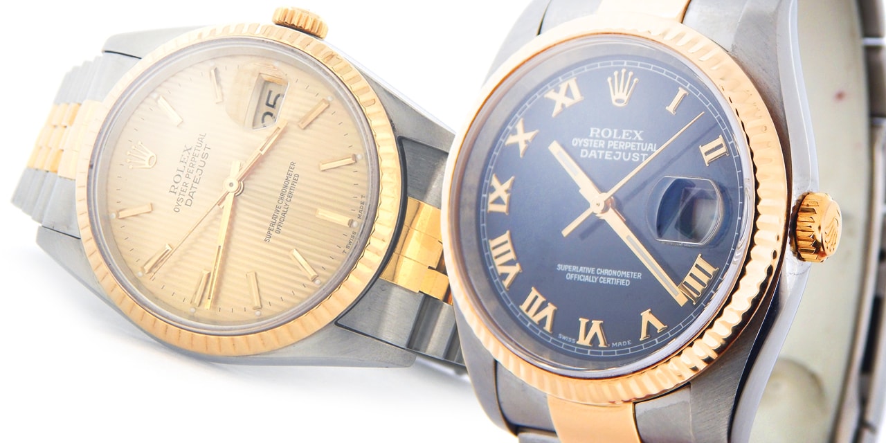 Compare Two Tone Rolex Datejust 5 Digit To 6 Digit Models