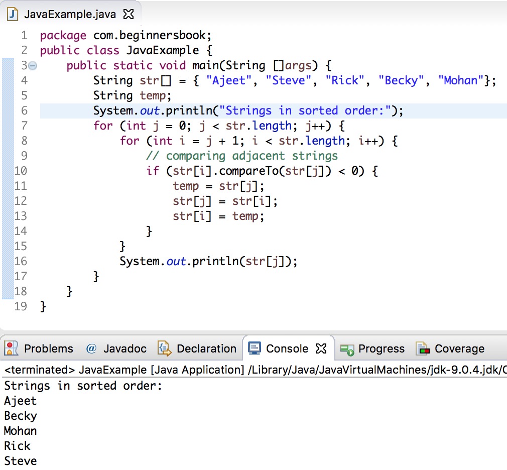 Examples Of Java Programming Language