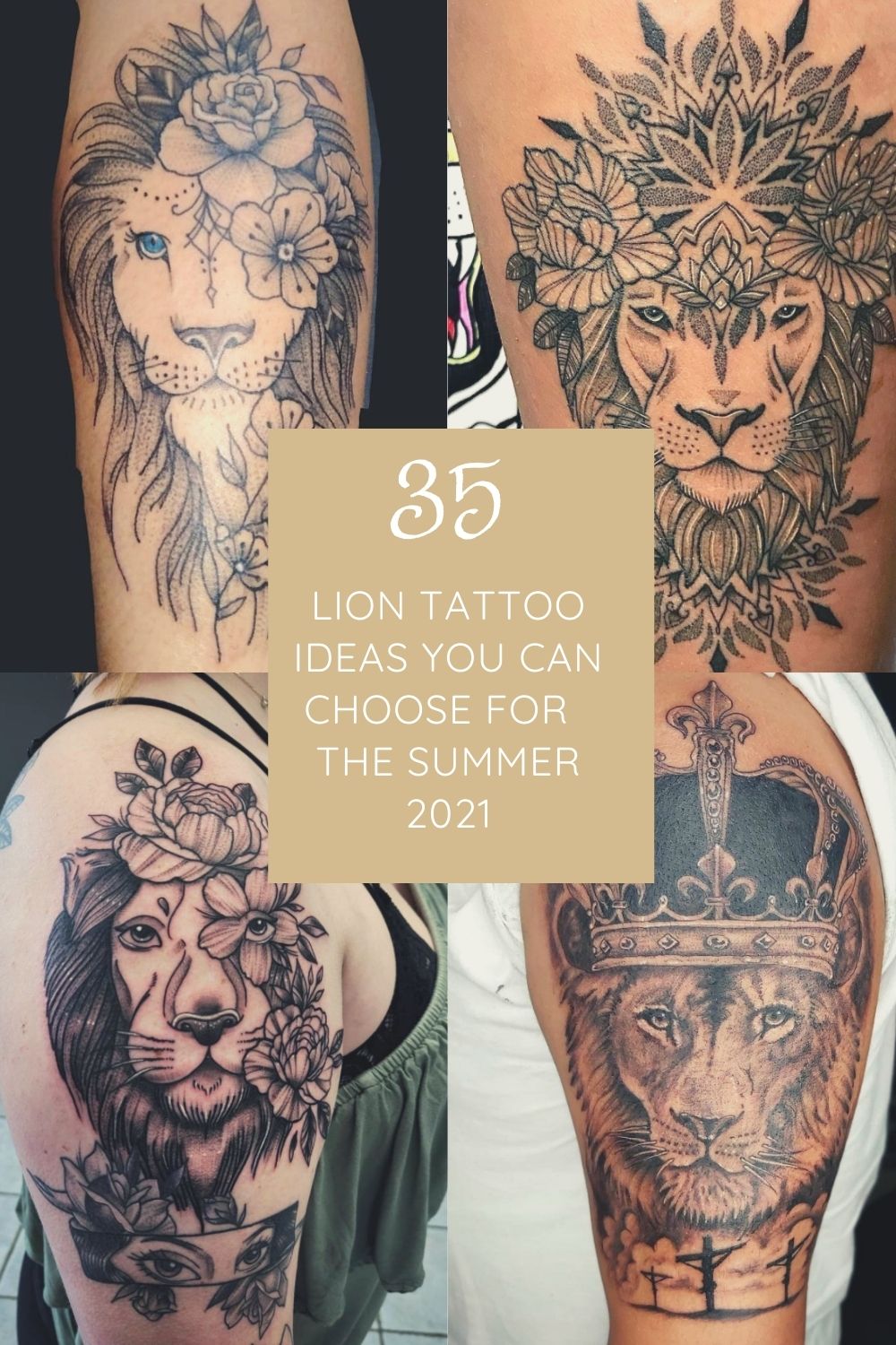 Lion Tattoo Ideas |Animal Tattoo Design For Women 2021 1500_x_1000_jpg