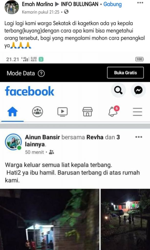 Heboh, Postingan Facebook soal Hantu Kuyang di Sekatak