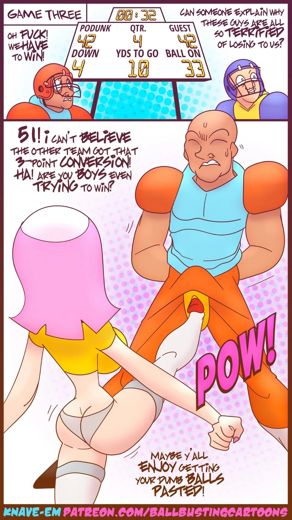knave ballbusting comics