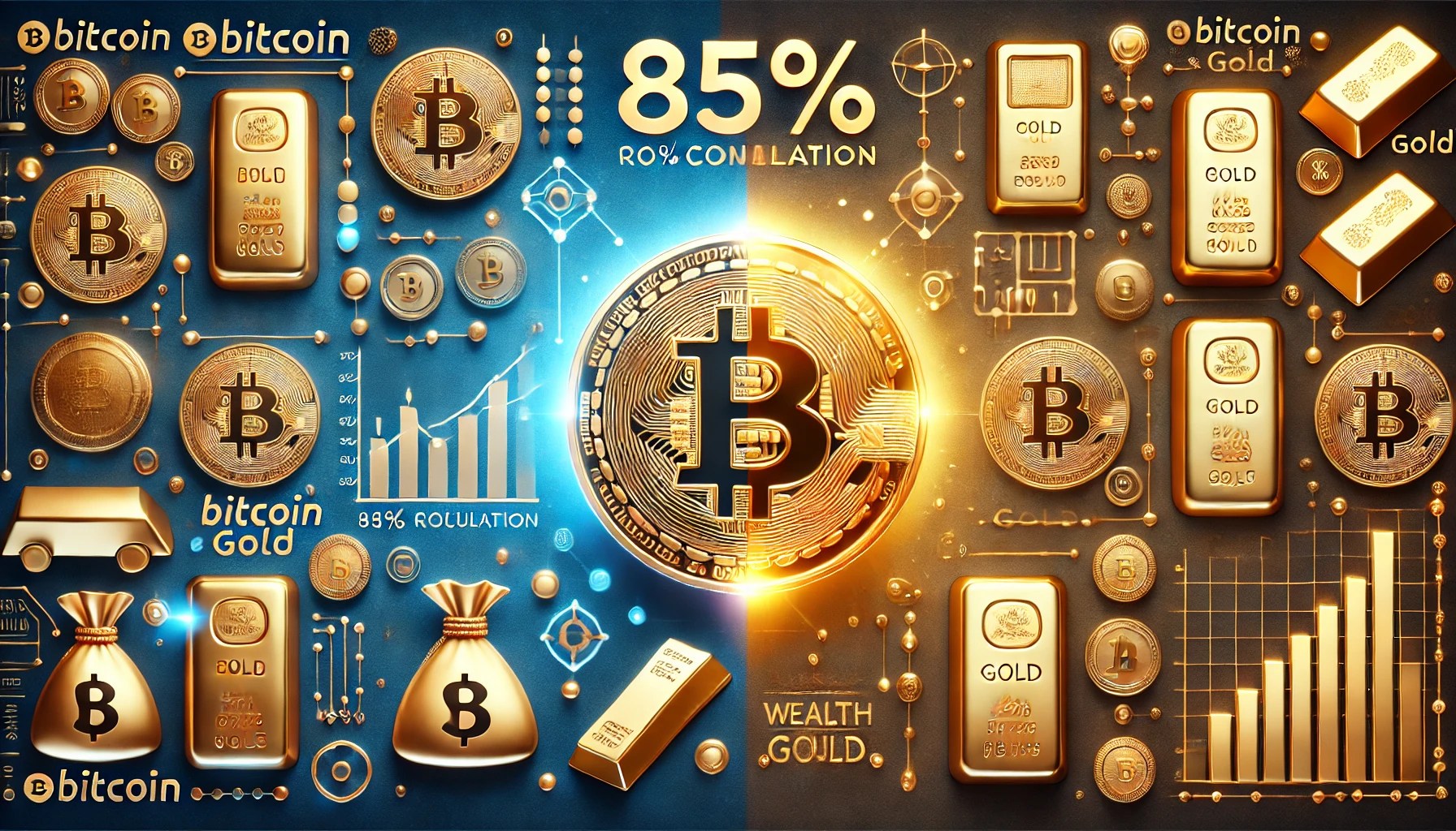 Bitcoin And Gold Share 85% Correlation – What Sets Them Apart? Bitcoin And Gold Share 85% Correlation – What Sets Them Apart?