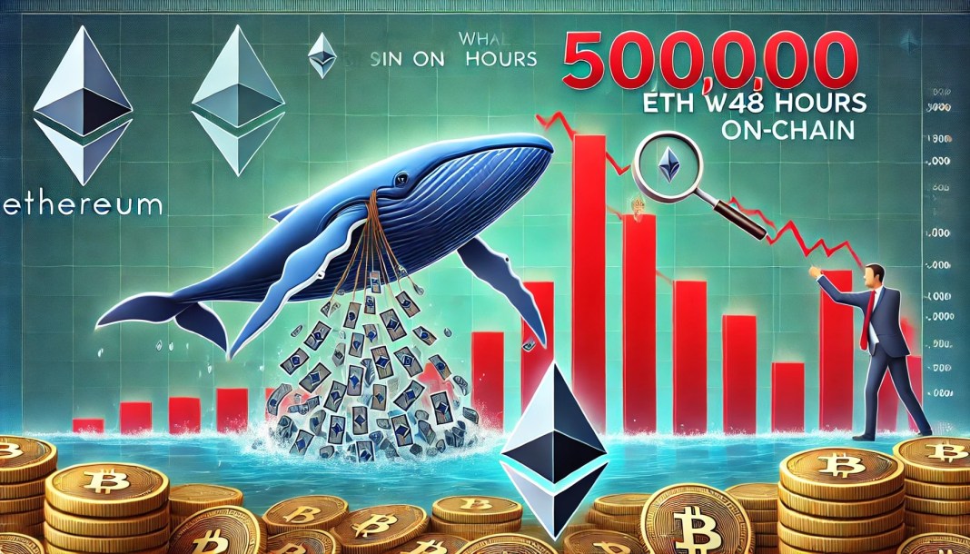 Ethereum Whales volcada 500,000 ETH en 48 horas: datos en cadena