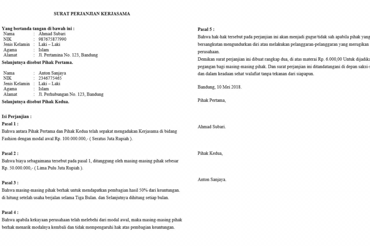 √ Apa itu Kerjasama: Tujuan, Manfaat, Bentuk, & Contoh Surat?