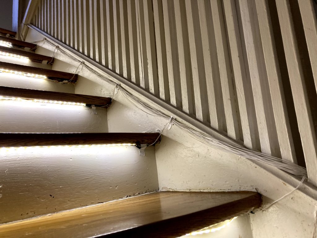 Cascading LED stair lights prevent late night tumbles — and put on a show during parties | Arduino Blog Stair lights