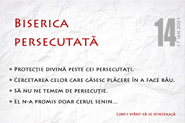 Ziua 14 Biserica PersecutatÄ The Lord Is My Shepherd