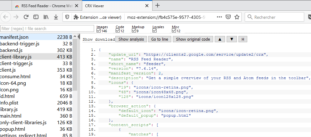 Afficher Le Code Source D Une Extension Chrome Ou Firefox Dans Le Navigateur Informatique Generale Shevarezo Blog