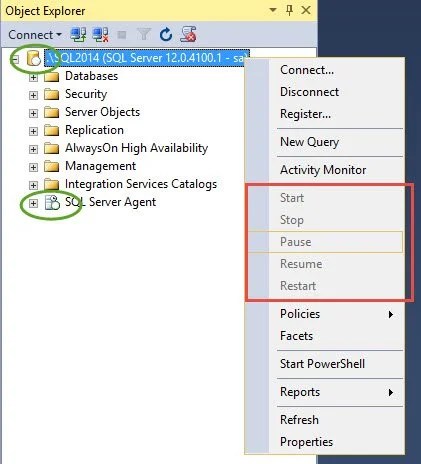 Sql Server Management Studio Why I Am Seeing White Icon Instead Of Green Or Red Sql Authority With Pinal Dave