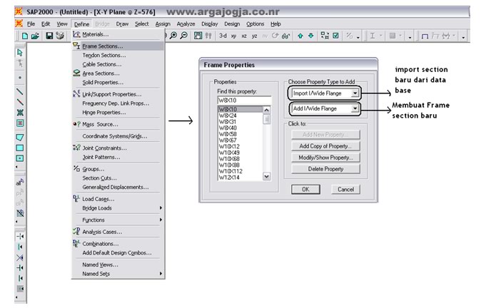7 Langkah Efektif Menjalankan Program SAP 2000 – Argajogja’s Blog