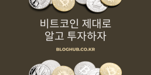 비트코인, 제대로 알고 투자하자! 이것도 모르고 하면 평생 후회할 수도…