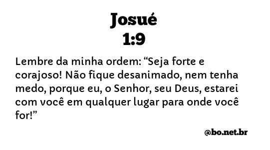 Josue 1 9 Ntlh Nova Traducao Na Linguagem De Hoje Biblia Online