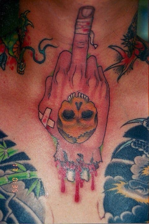 30 Amazing Middle Finger Tattoo Designs And Ideas - Body Art Guru 720_x_480_jpg