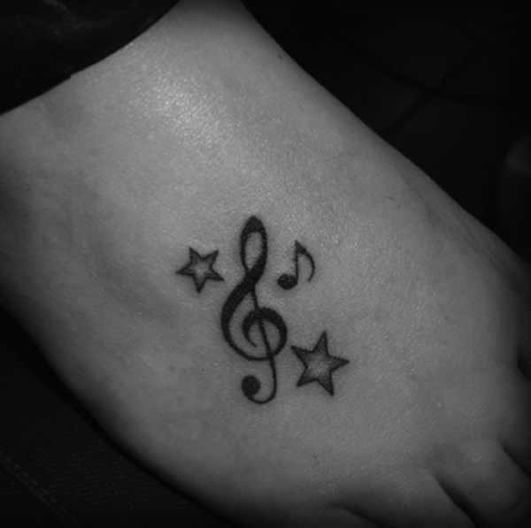 115 Creative Musical Note Tattoo Designs - Body Art Guru 597_x_600_jpg