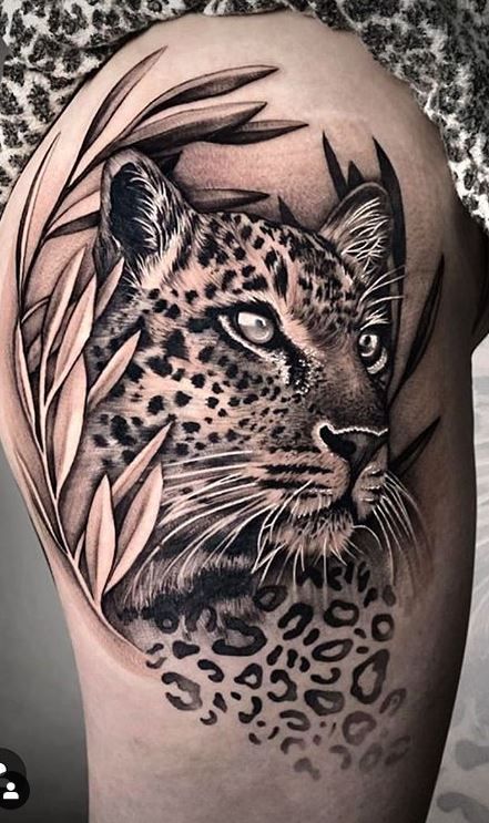 18+ Stunning Leopard Tattoos With Meanings - Body Art Guru 743_x_441_jpg