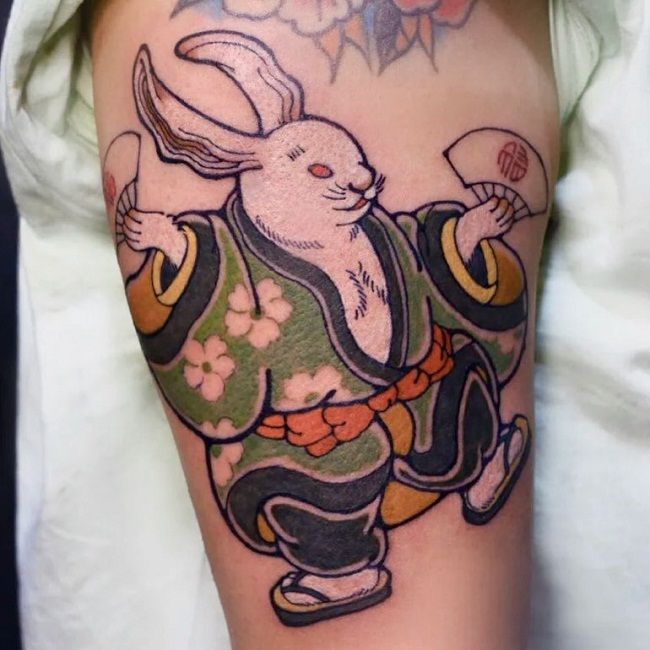 45+ Amazing Rabbit Tattoos With Meaning - Body Art Guru 650_x_650_jpg