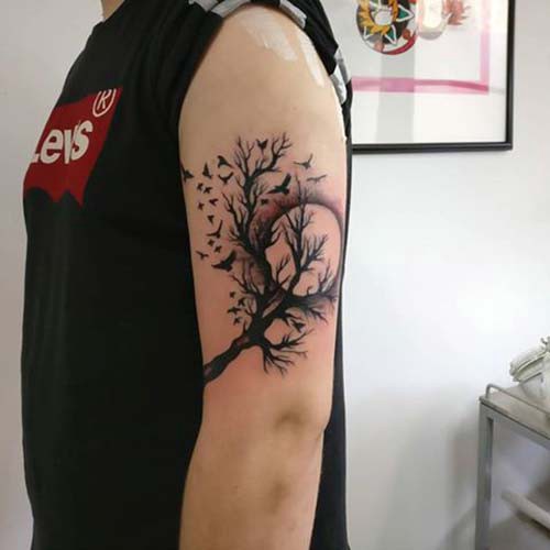 145 Amazing Tree Tattoo Ideas With Meanings - Body Art Guru 500_x_500_jpg