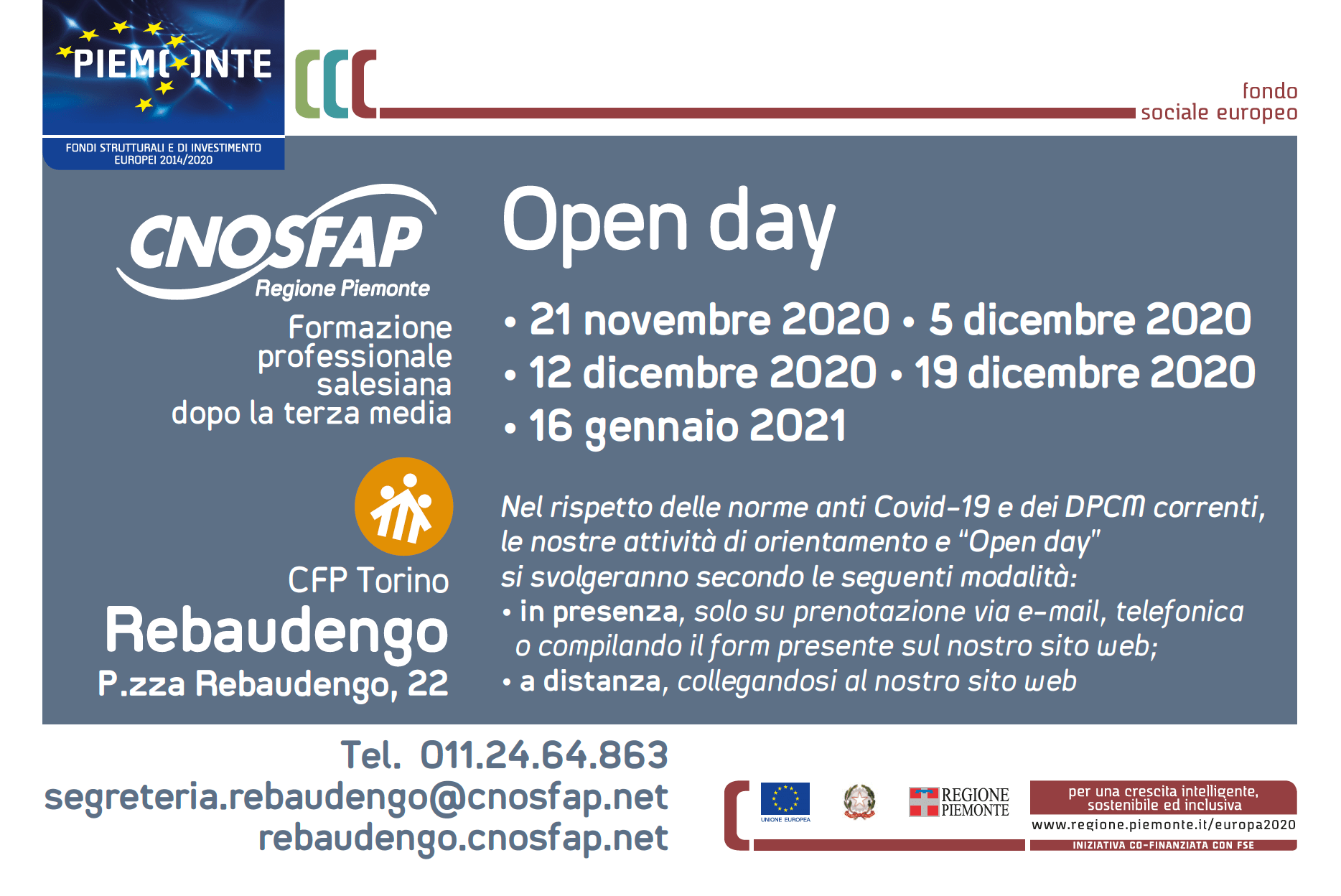 Sono Aperte Le Iscrizioni Per L'anno Formativo 2021-22 - Cnos-Fap Bra 1248_x_1868_png