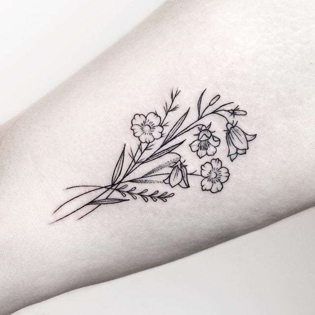 50 Small & Delicate Floral Tattoo Information & Ideas - Brighter Craft % 640_x_640_jpg