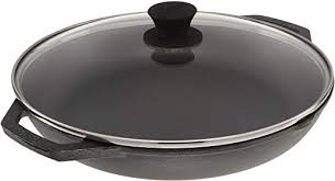 Lodge 30 48 Cm Chef Pande Med Glas Lag Lc12ep Bs Bbq