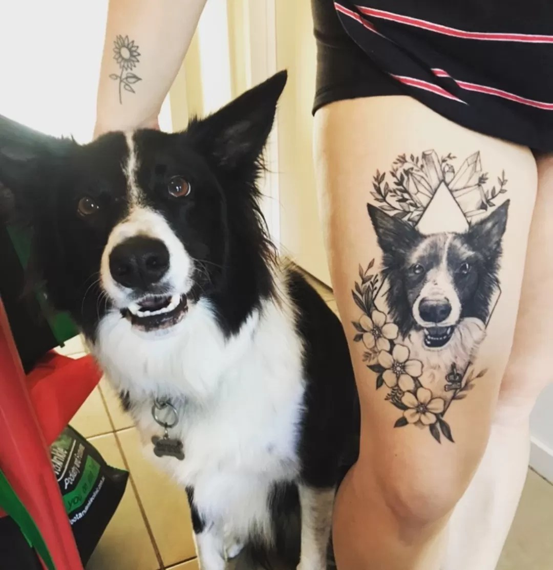 15 Border Collie Tattoo Ideas - Page 4 Of 5 - Buzzsharer.com