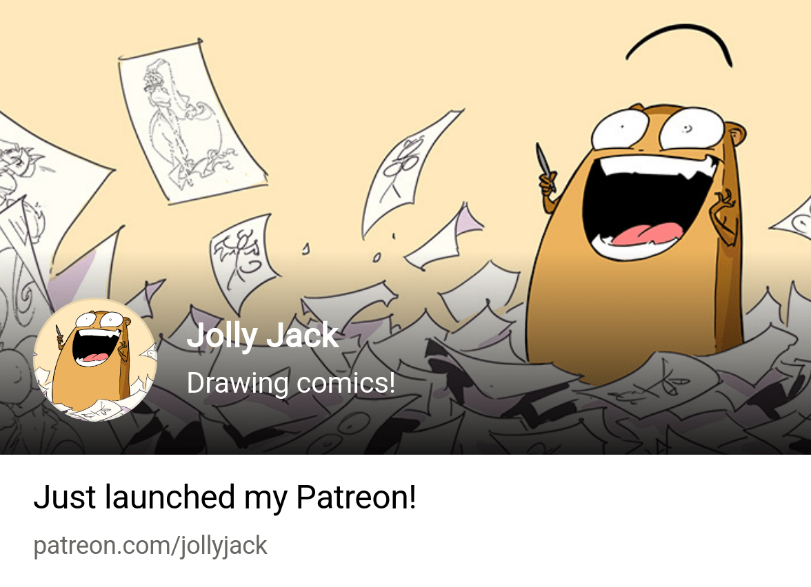 Jolly Jack | Drawing comics! | Patreon Jollyjack