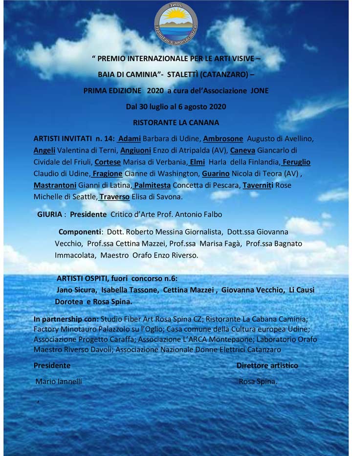 Caminia (Cz) - La Prima Edizione Del Premio Internazionale Di Arti Visive " Baia Di Caminia" - Calabria.live 933_x_720_jpg