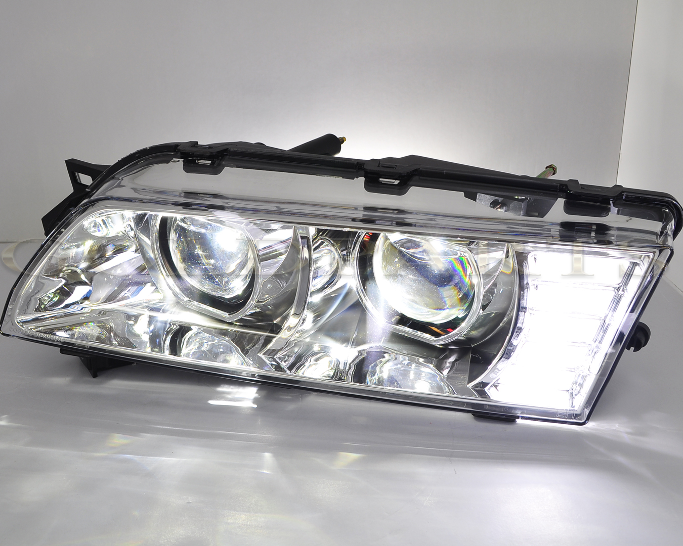 COPLUS製】BNR32型 スカイライン GT-R R32 ダブルプロジェクターフルLEDヘッドライト 前期・後期対応 | GOLD PARTS R32 ヘッド ライト