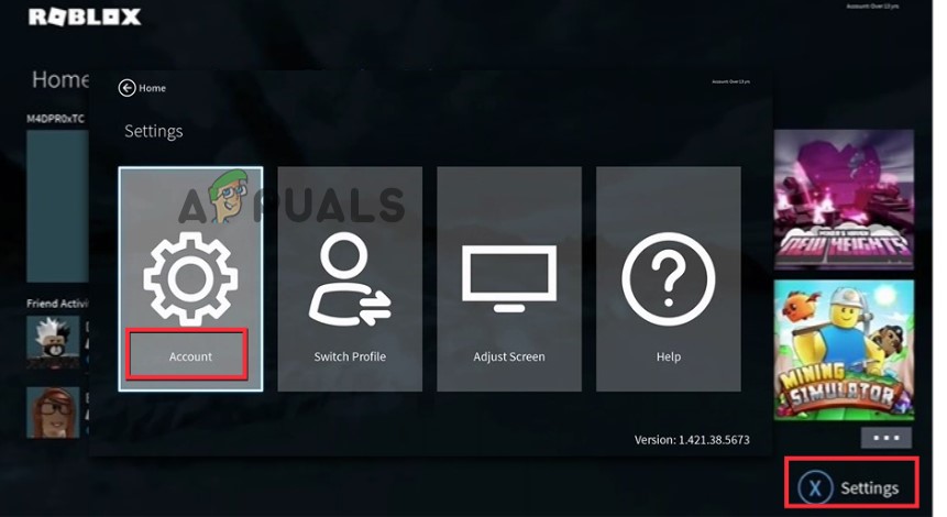Open Roblox Settings