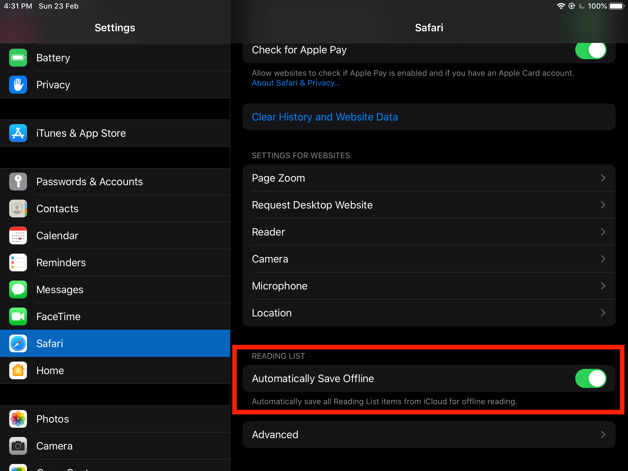 How to Auto-Download Reading List in Safari on iOS/iPadOS?
