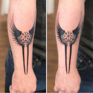 Wing Tattoo Design Ideas For 2021 | Tattoos Wizard 380_x_379_jpg