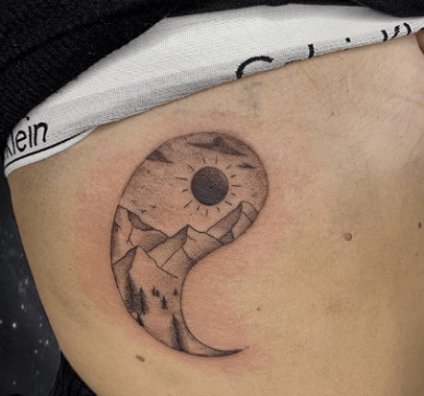Mountain And Beach Tattoo Design Ideas For 2021 | Tattoos Wizard 362_x_388_jpg