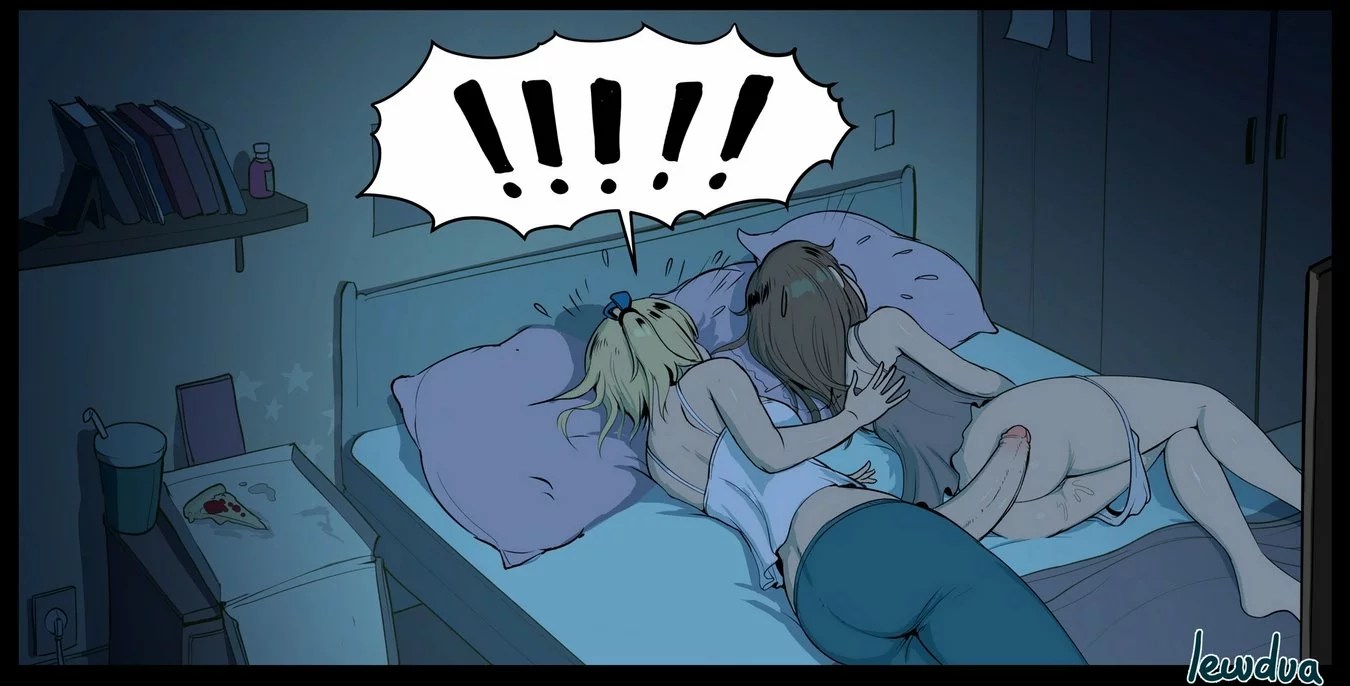 Lewdua watching a series