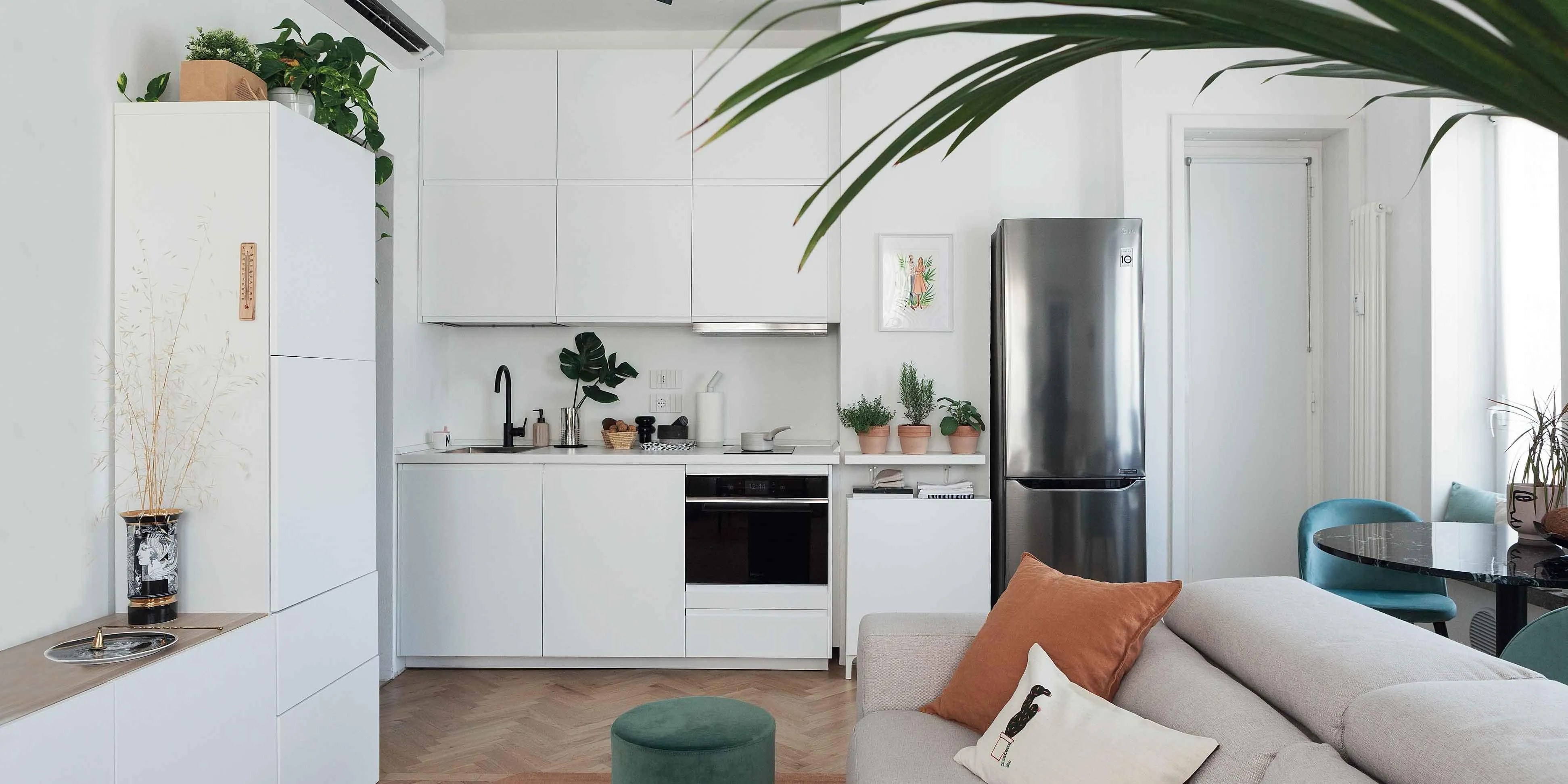 Mini appartamento chic: 55 mq progettati per due. Foto e video - Cose di  Casa
