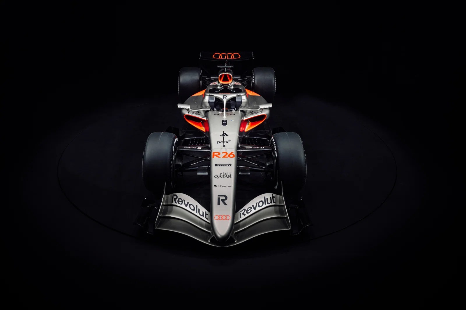 Audi current livery for first F1 automotive and set out title timeline