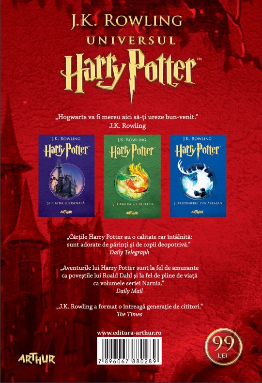 Pachet Harry Potter Volumele 1 3 J K Rowling