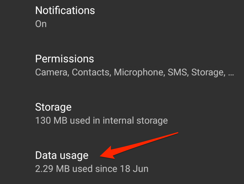 Android Settings Apps & notification PUBG Mobile Data usage