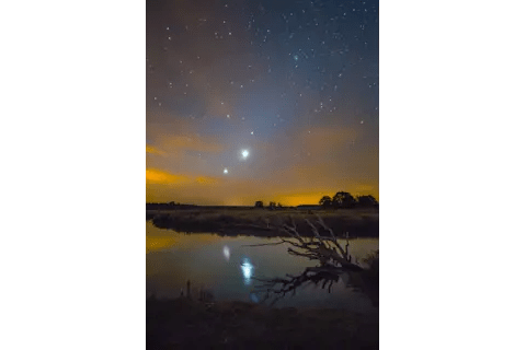 Venus and Jupiter Conjunction