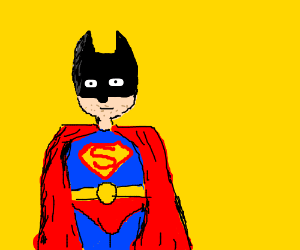 Superman Dressed Up As Batman Drawception