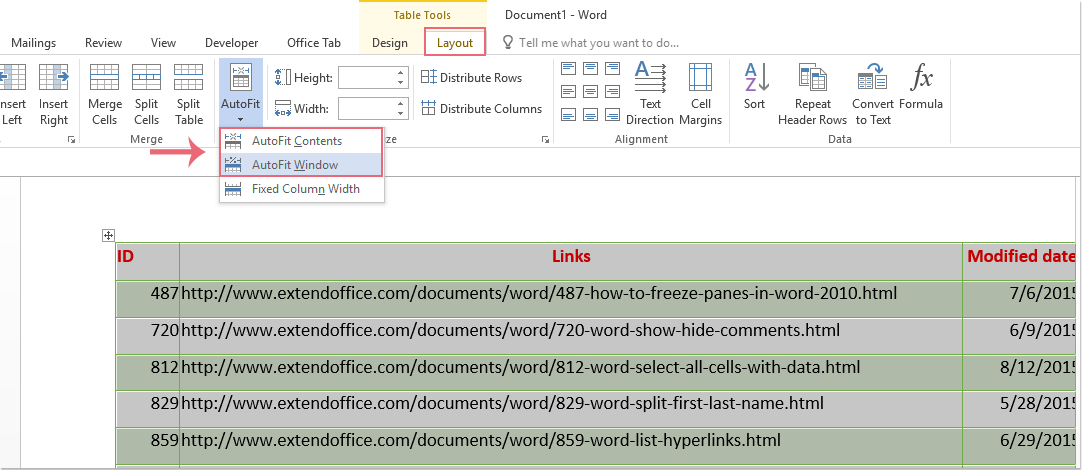 How To Paste Excel Table Word And