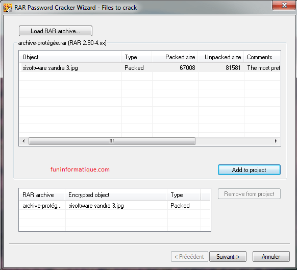 Trouver le mot de passe d’un fichier RAR – FunInformatique