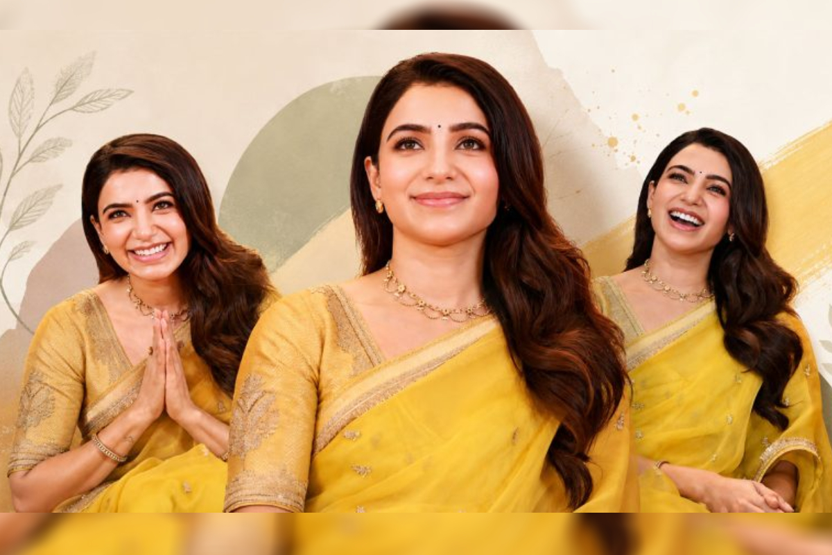நடிகை சமந்தா அணிந்திருக்கும் மஞ்சள் நிற புடவையின் விலை எவ்வளவு தெரியுமா.. விவரம் இதோ நடிகை சமந்தா அணிந்திருக்கும் மஞ்சள் நிற புடவையின் விலை எவ்வளவு தெரியுமா.. விவரம் இதோ