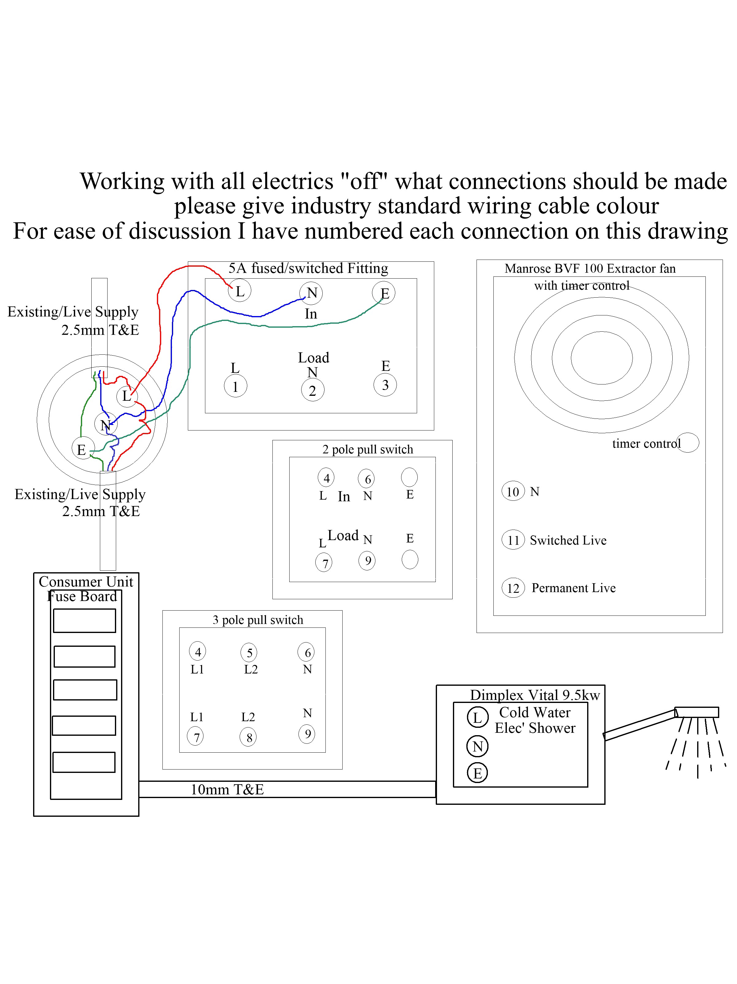 Extractor Fan Connection Diagram Uk Work