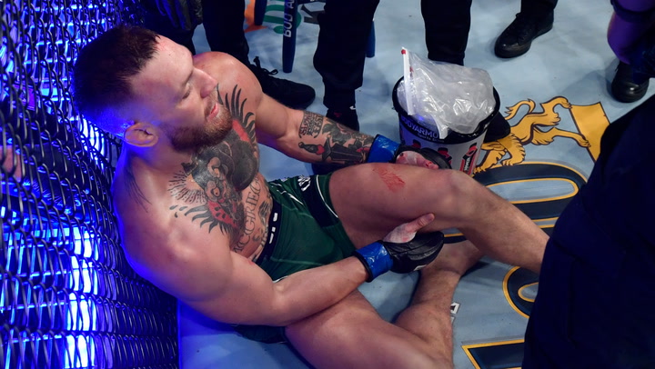 Conor Mcgregor Snaps Ankle And Screams In Pain As Dustin Poirier Fight Ends In Agony - Daily Star 406_x_720_jpg