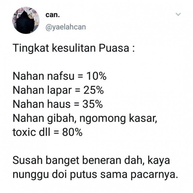 Kocak! 14 Curhatan Puasa Ramadhan Ini Bikin Ngakak