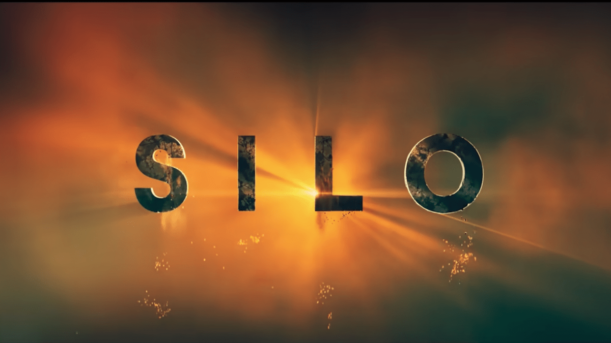 Un logo rojo, naranja y negro para un programa de televisión de ciencia ficción.