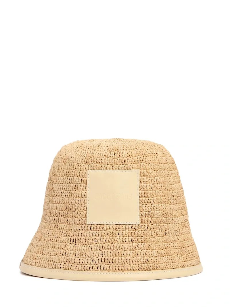 Jacquemus- Le Bob Soli raffia bucket hat